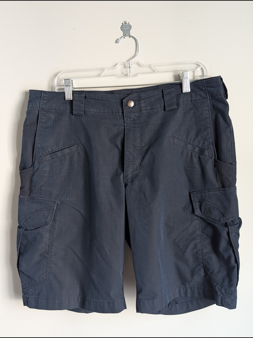 5.11 Tactical Stryke Shorts Men's 35 Blue Cargo Flex-Tac Ripstop Hiking 73327
